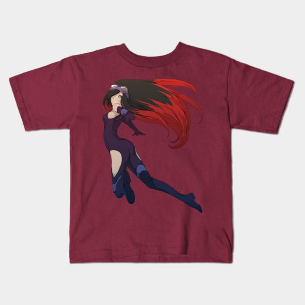 Gravity Rush - Spy Raven Destiny of Spirits Colab Kids T-Shirt by Gekidami